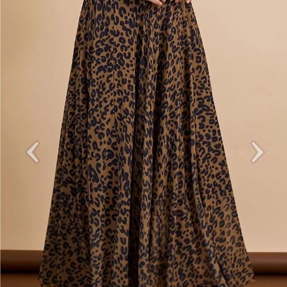Chicwish Brown and Black Animal Print Maxi Skirt - Picture 5 of 8
